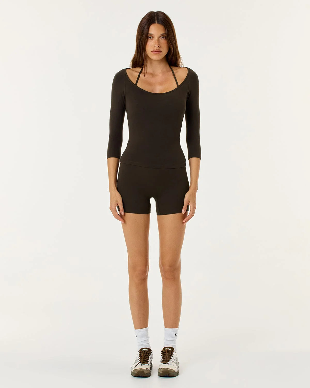 Form Invisible Scrunch Shorts 4" | Dark Chocolate | Crop Shop Boutique AU