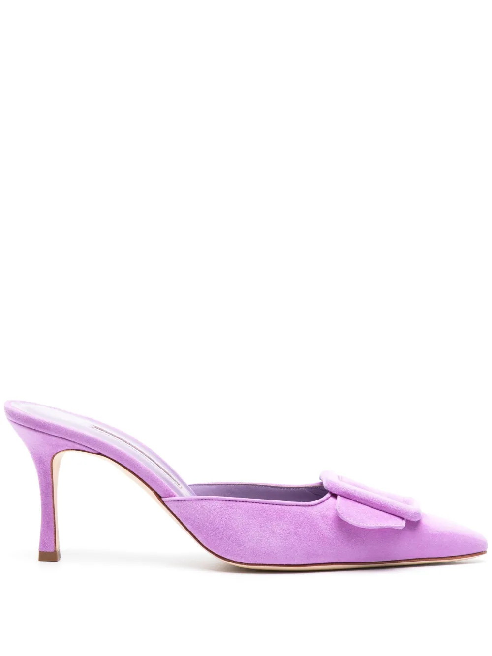 Maysale 70mm suede mules | Farfetch Global