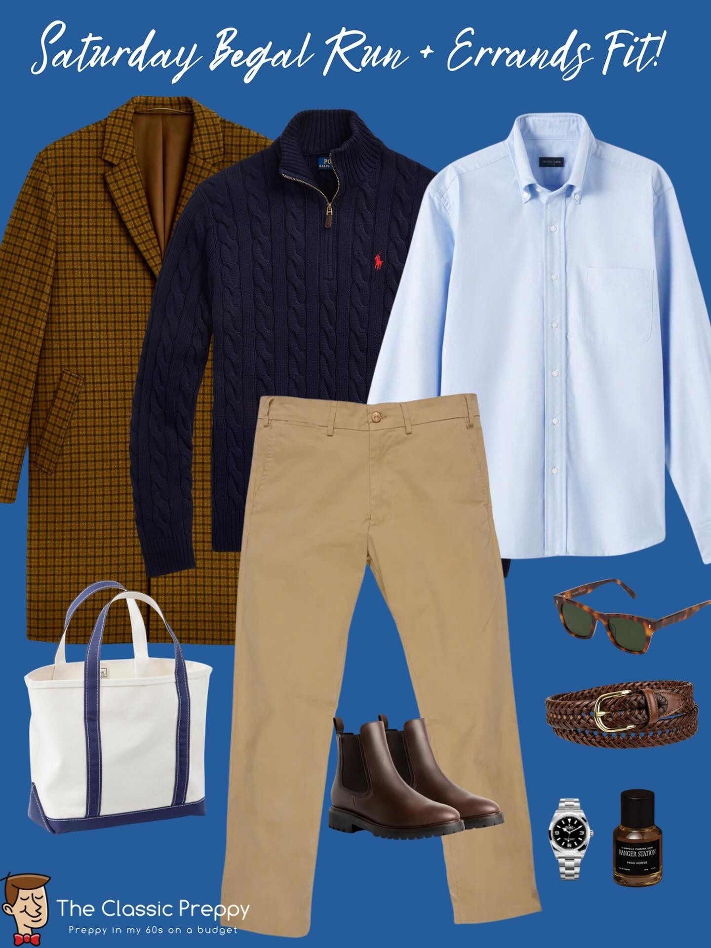 Saturday Bagel Run + Errands Fit 🥯🛍️

🧥 Coat: Brown Check @oldnavy 
🧶 Sweater: Navy Cable Knit ¼-Zip @poloralphlauren
👔 Shirt: Blue Oxford @propercloth 
👖 Khakis: @pennbilt 
👢 Chelsea’s: @colehaan
🕶 Sunglasses: @warbyparker
🧴 Fragrance: @rangerstation.co
👜 Tote: @llbean



#LTKOver40 #LTKStyleTip #LTKMens