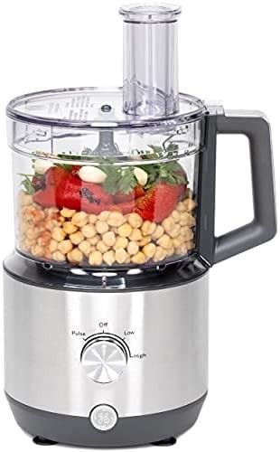 GE Food Processor | 12 Cup | Complete With 3 Feeding Tubes & Stainless Steel Accessories - 3 Discs + | Amazon (US)