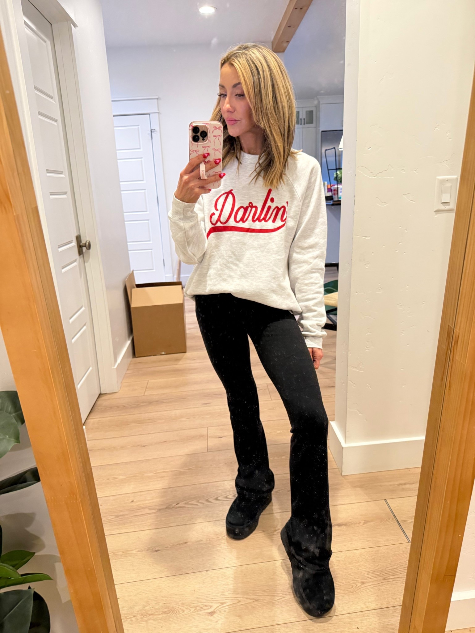 Cozy ootd! I love this sweatshirt!

#LTKootd #LTKValentine #LTKdayinmylife