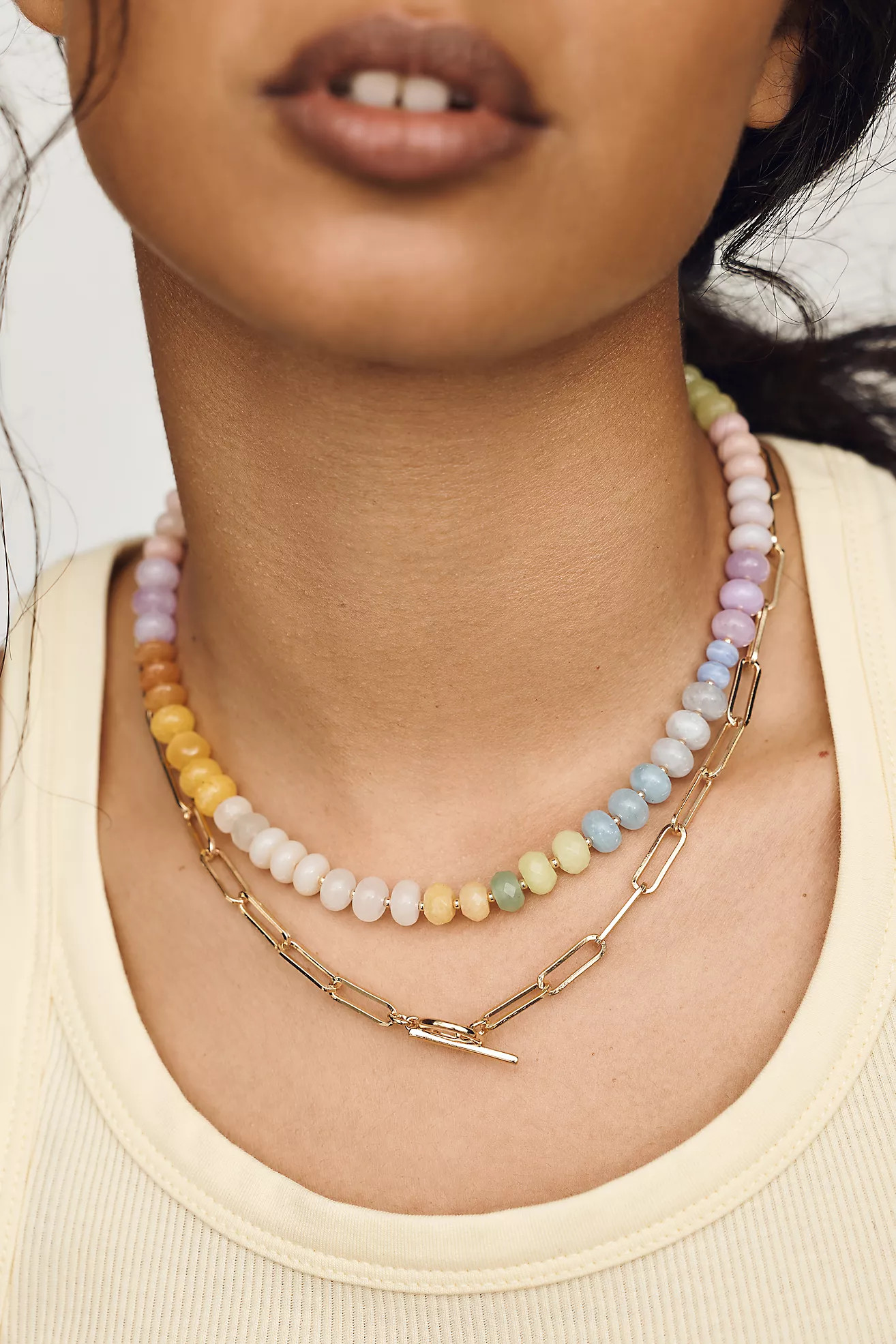 Rainbow Stone Necklace | Anthropologie (US)