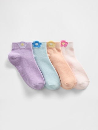 Baby & Toddler Daisy Ankle Socks (4-Pack) | Gap (US)