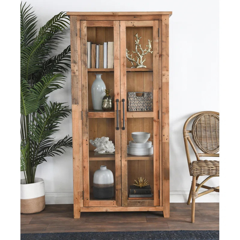 Millwood Pines Bakke Curio Cabinet & Reviews | Wayfair | Wayfair North America