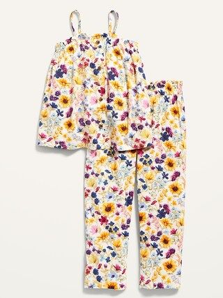 Floral Sleeveless Swing Top and Pants Set for Toddler Girls | Old Navy (US)