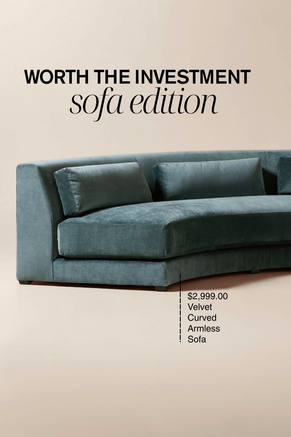 For me, an investment piece should:
- Change the energy of the space
- Feel intentional from every angle
- Hold its presence without extra styling

A curved form does the work for you. You don’t need much else around it.

#WorthTheInvestment #CurvedSofa #VelvetSofa #LayeredInteriors #CuratedHome #LTKHome 

 #LTKHome