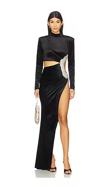 Bronx and Banco Lillian Gown in Black from Revolve.com | Revolve Clothing (Global)