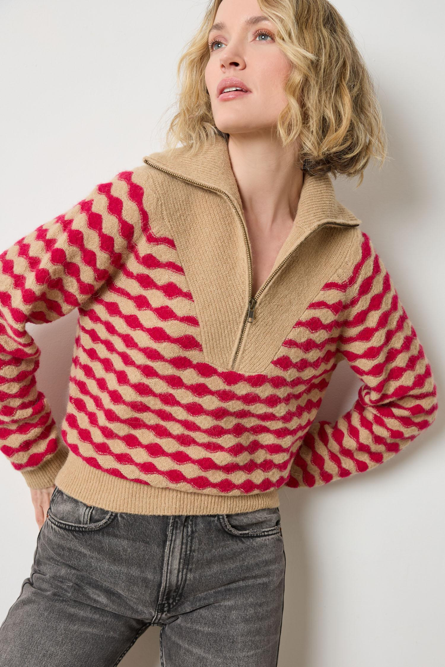 Mixed Stitch Half Zip | Lilla P