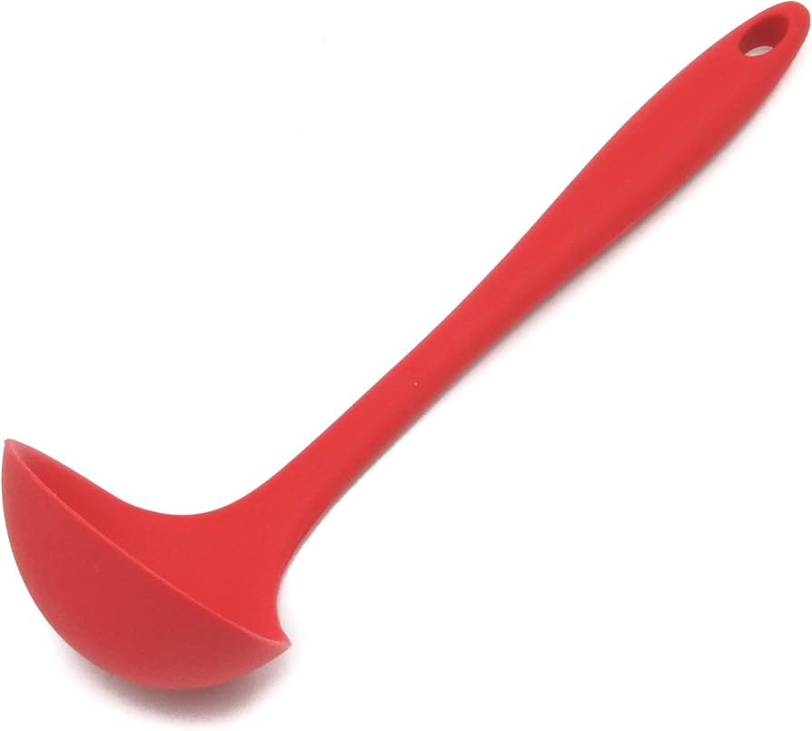 Chef Craft Premium Silicone Cooking Ladle, 11.25 inch, Red | Amazon (US)