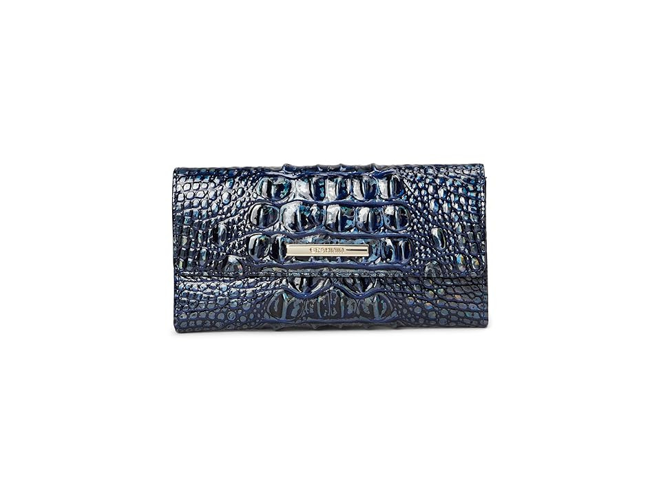 Brahmin Cordelia Wallet Wallet Women's Handbags Royal Blue, Leather/Polyester | Zappos