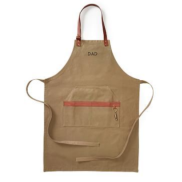Waxed Canvas and Leather BBQ Apron | Mark and Graham | Mark and Graham