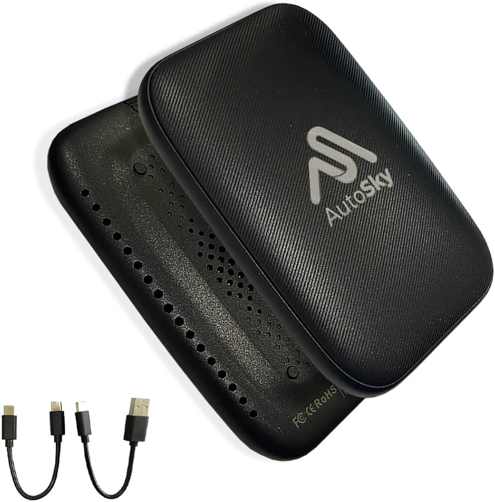 AutoSky Wireless CarPlay and Android Auto AI Box Lite for Factory Wired CarPlay Cars - Supports N... | Amazon (US)