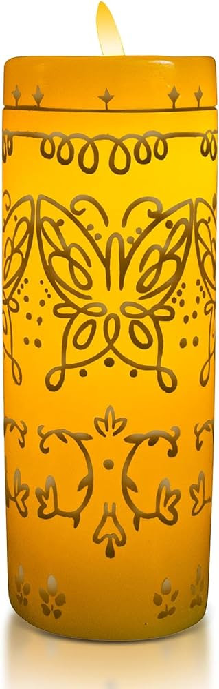 Ukonic Disney Encanto Alma's Miracle LED Flameless Candle Replica | Wax Pillar with Automatic Tim... | Amazon (US)