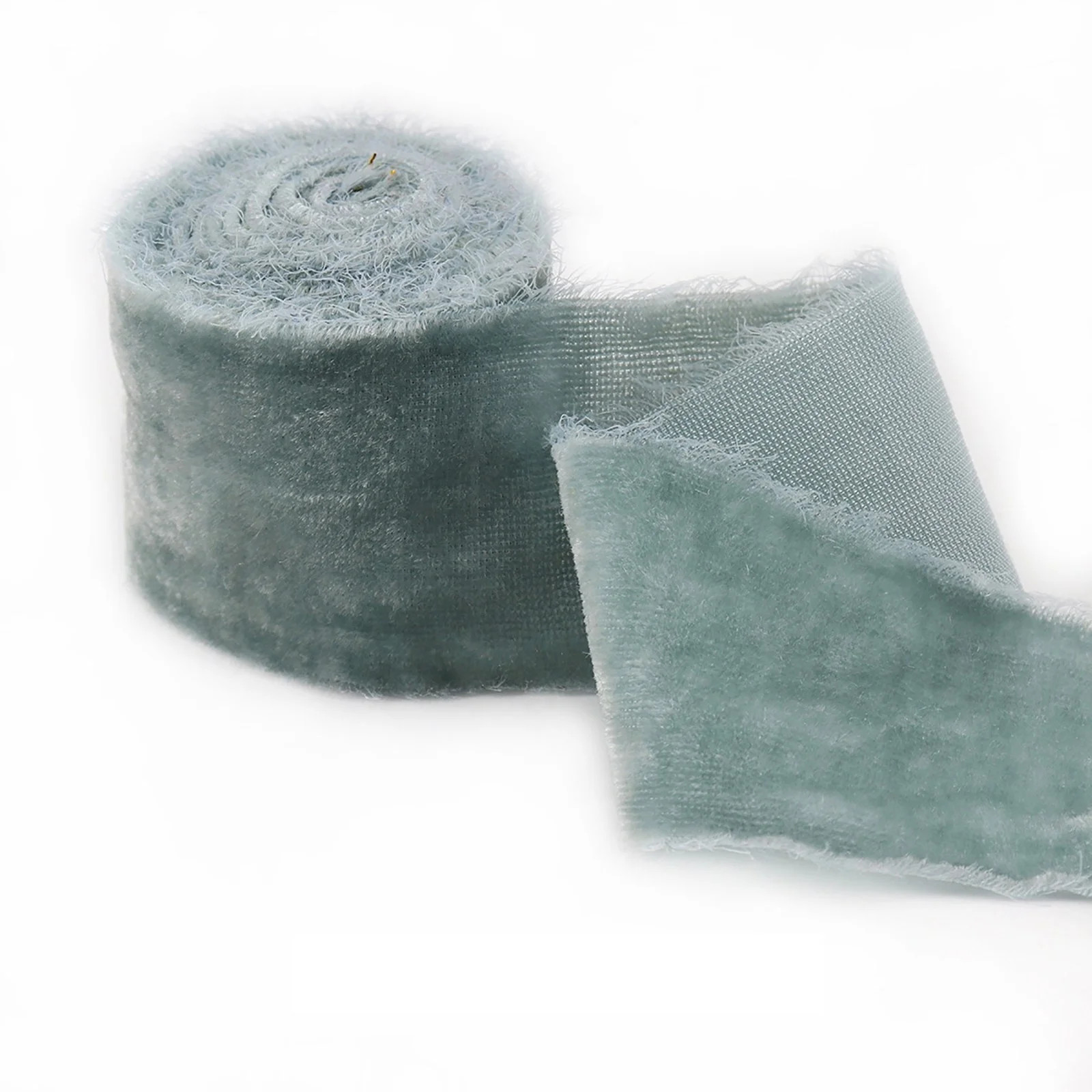 Velvet Ribbon for Christmas Tree,1.6"x3 Yards Handmade Frayed Silk Velvet Ribbon for Flower Bouqu... | Walmart (US)