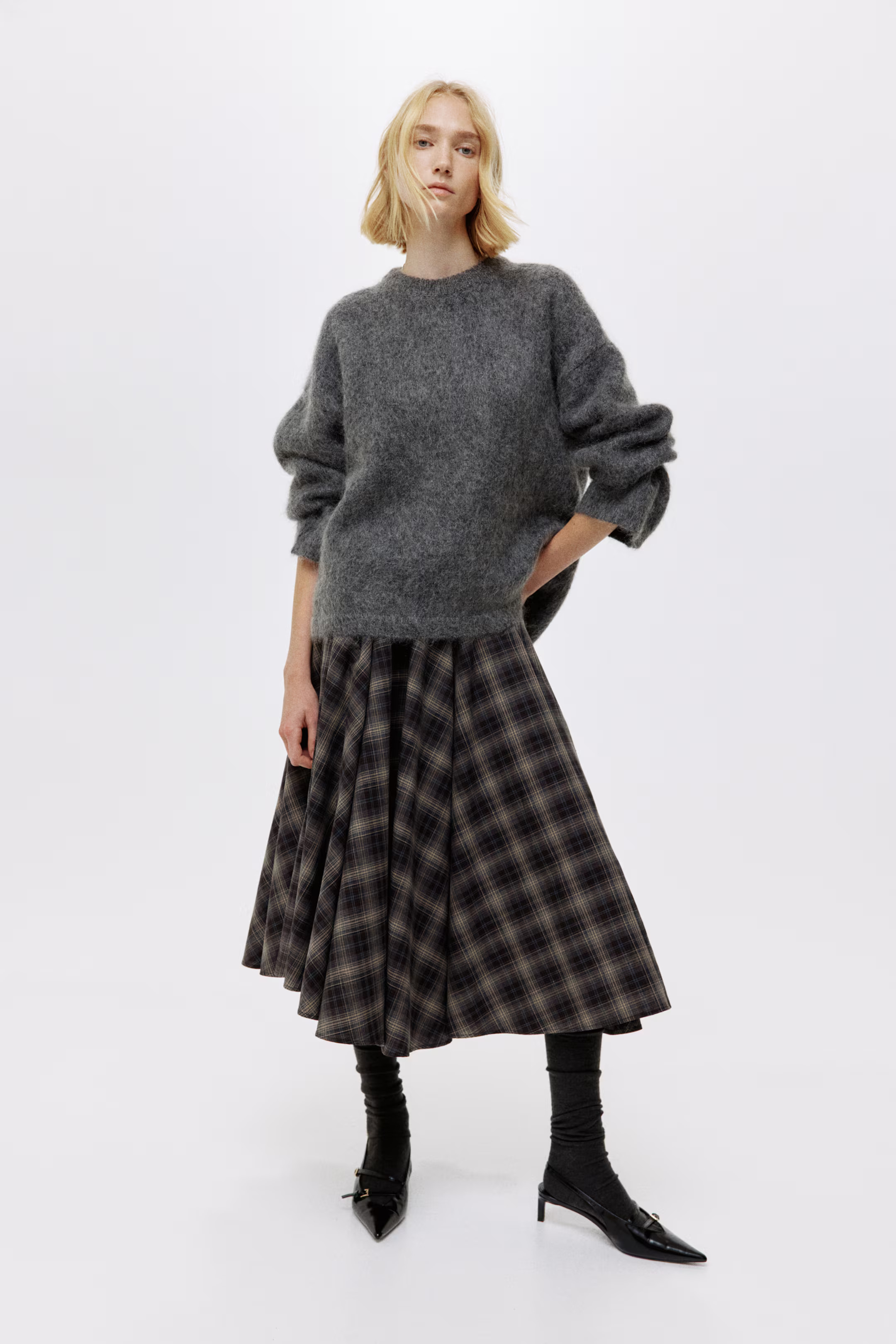Oversized Mohair-Blend Sweater | H&M (US + CA)