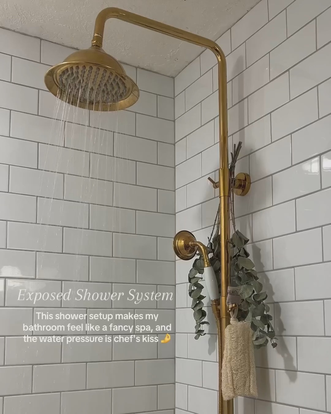 This exposed brass shower system is amazing! Truly the crowning jewel to my bathroom remodel and the best part is, it’s way more affordable than anything else I found while shopping!

#LTKWatchNow #LTKHome