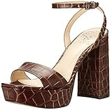 Vince Camuto Women's CHASTIN Platform Sandal Heeled, Brown, 6 | Amazon (US)