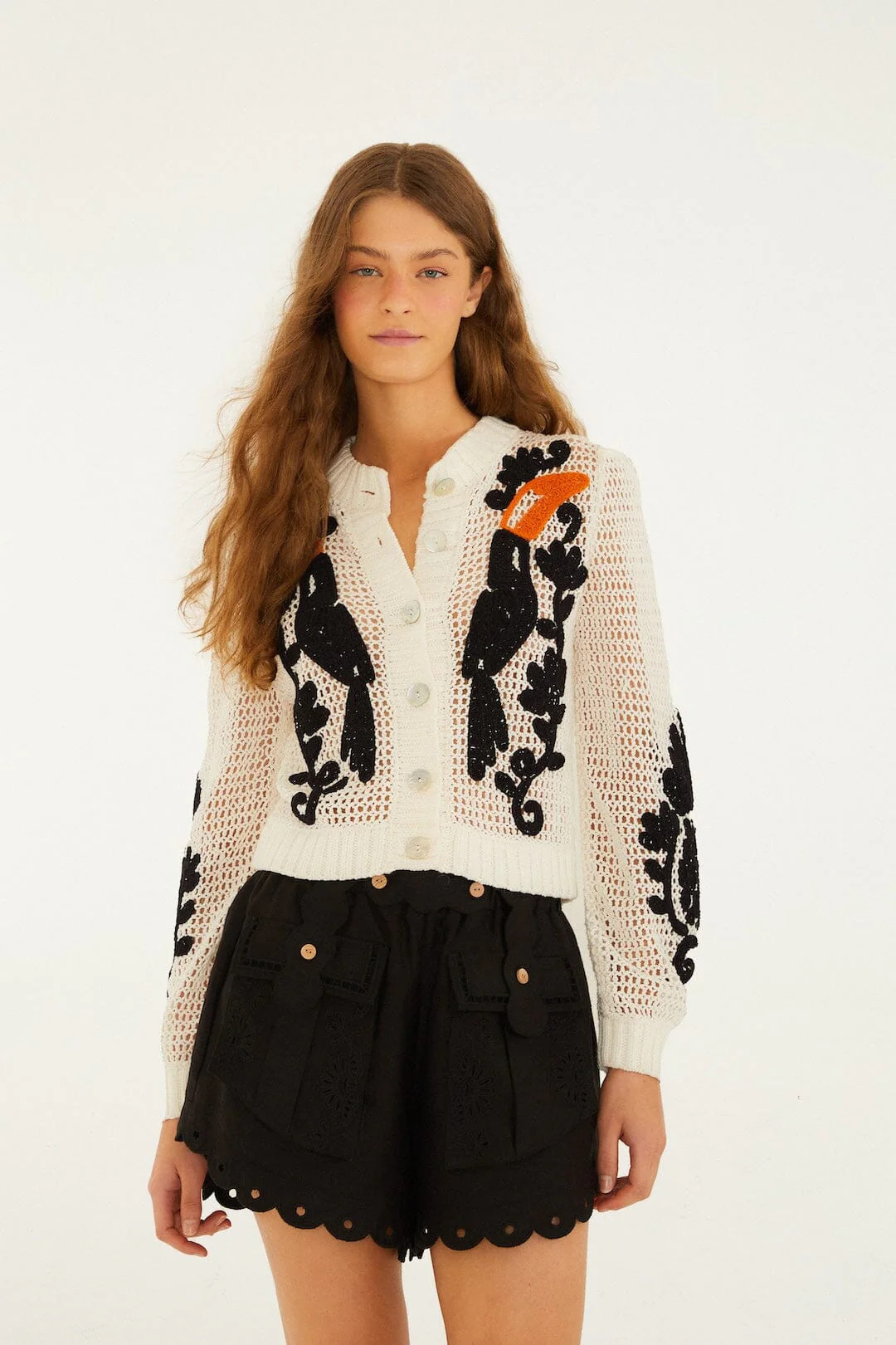Toucan Crochet Cardigan | FARM Rio | FarmRio (US)