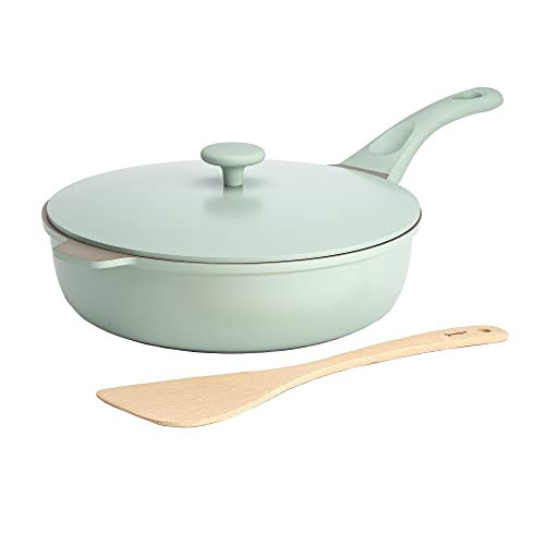 Goodful All-in-One Pan, Multilayer Nonstick Cookware Set, High-Performance Construction, Multipurpose Design Replaces Multiple Pots and Pans, Dishwasher Safe, 11-Inch, 4.4-Quart Capacity, Sage Green | Amazon (US)