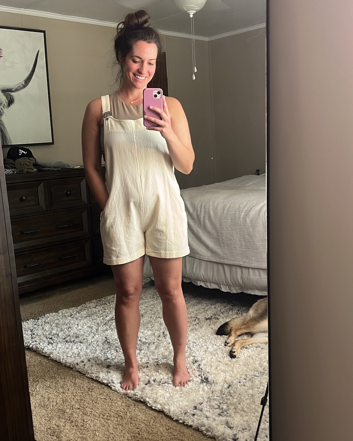 Comfy linen romper with adjustable straps and front pockets!🙌🏼 Lots of colors! Loose fit for alllll the comfort this summer.

#LTKSaleAlert #LTKBump