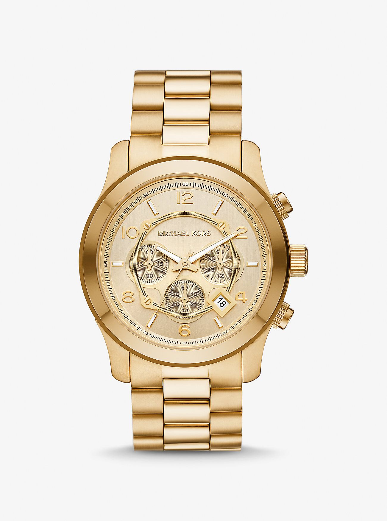 Oversized Runway Gold-Tone Watch | Michael Kors US