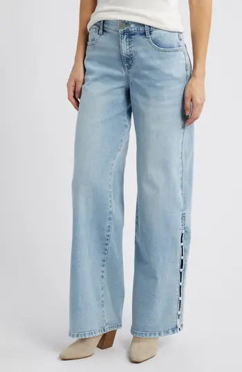 Sam 'Ab'Solution High Waist Wide Leg Jeans | Nordstrom