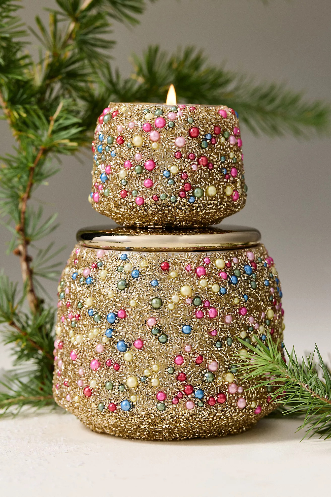 The Gather Candle by Anthropologie: Woody White Pine & Cashmere | Anthropologie (US)