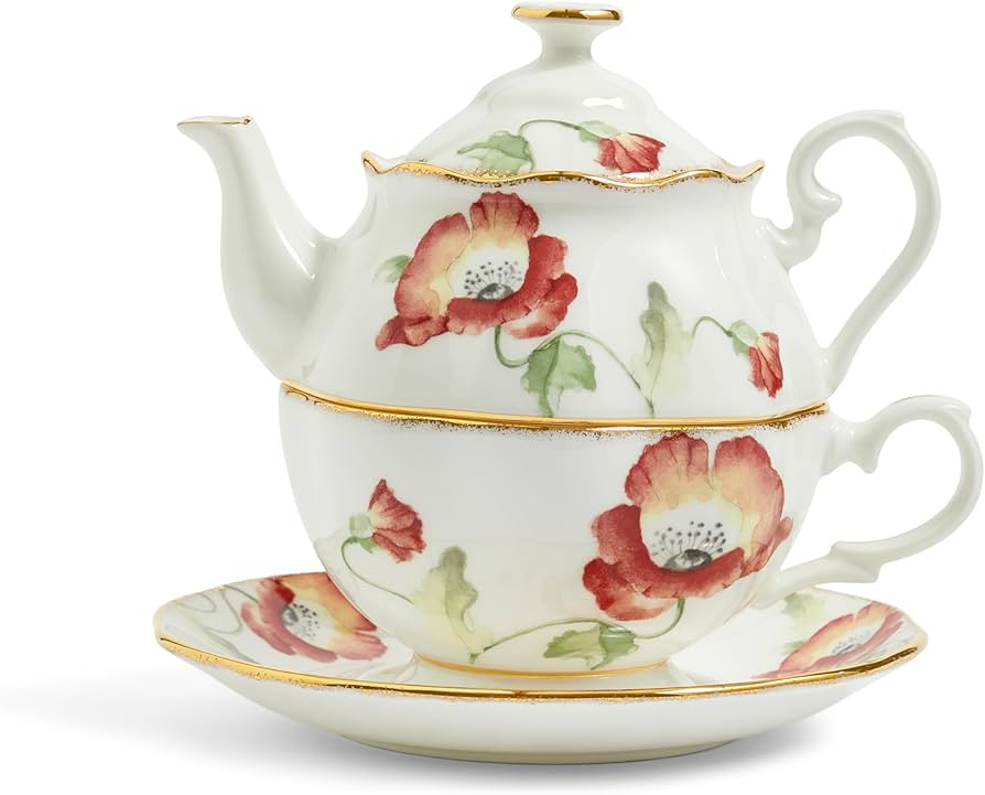 Royal Albert 100 Years Tea for One, 16.25oz, Poppy 1970 | Amazon (US)