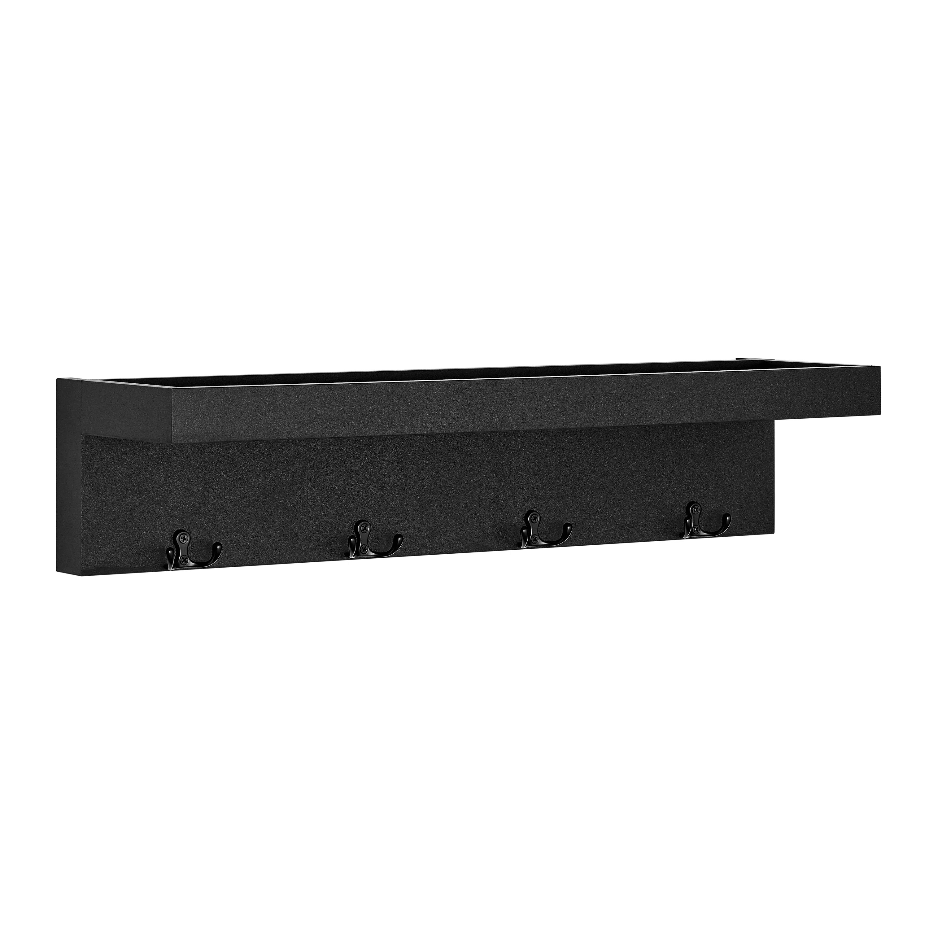 Ladue Wall Mounted Coat Rack with Decorative Ledge Shelf | Wayfair North America