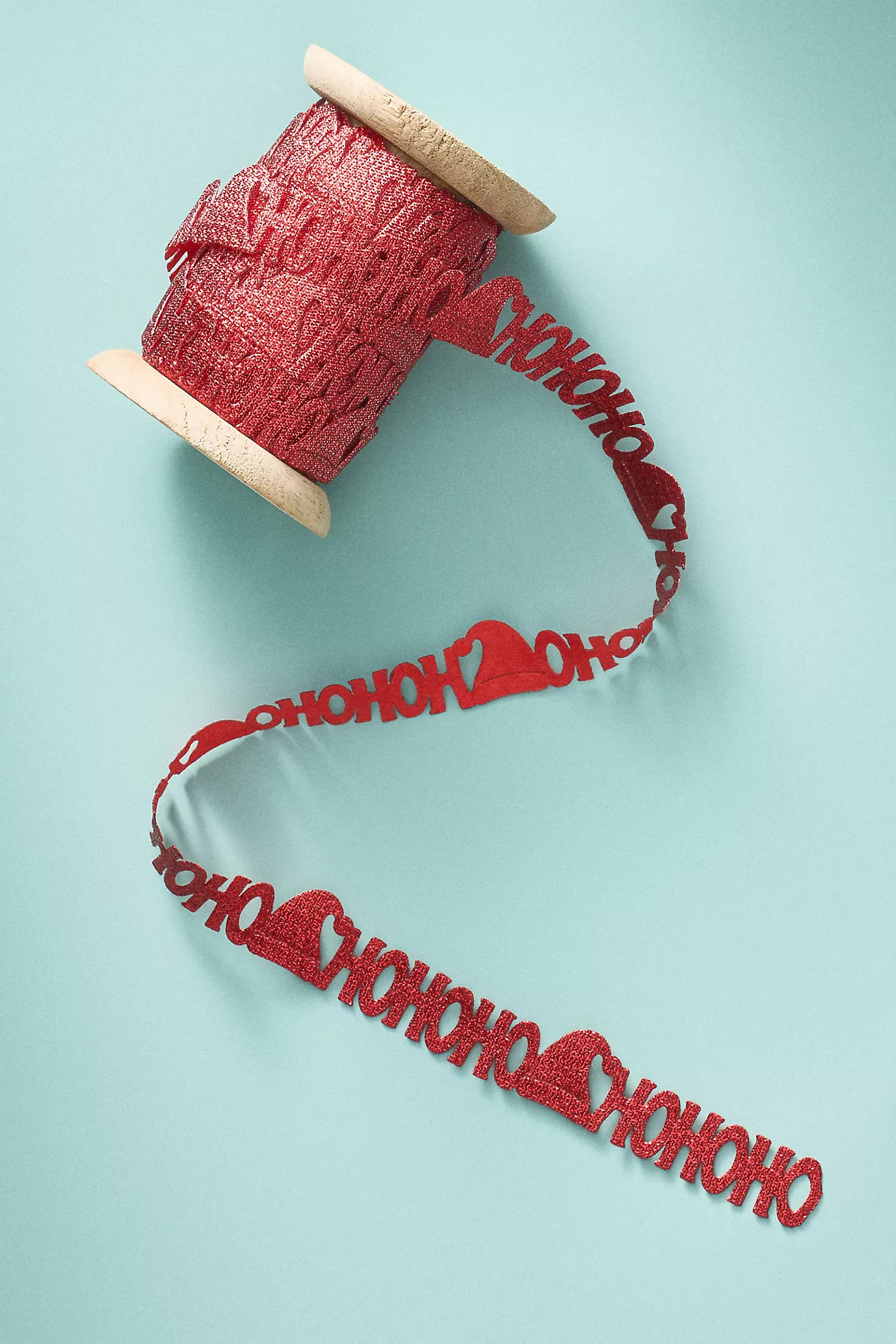 Ho Ho Ho Text Gift Ribbon | Anthropologie (US)