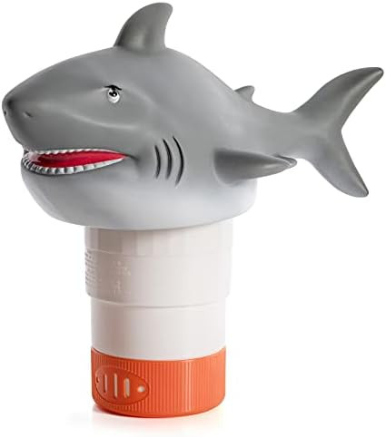XY-WQ Chlorine Floater, Floating Pool Chlorine Dispenser (Shark), Fits 1 and 3 Inch Tablets for Larg | Amazon (US)