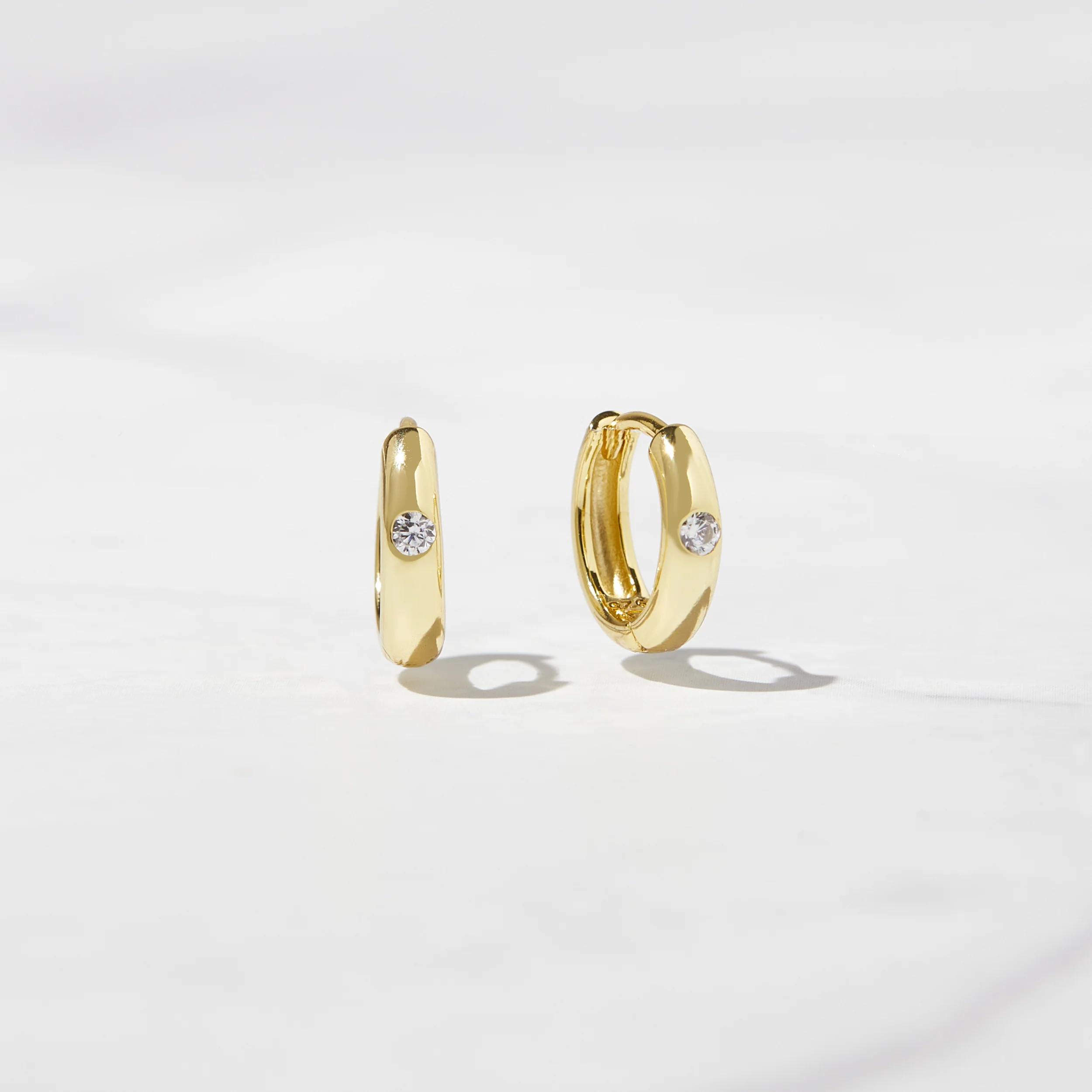 Dome Diamond Huggies | Sami Jewels