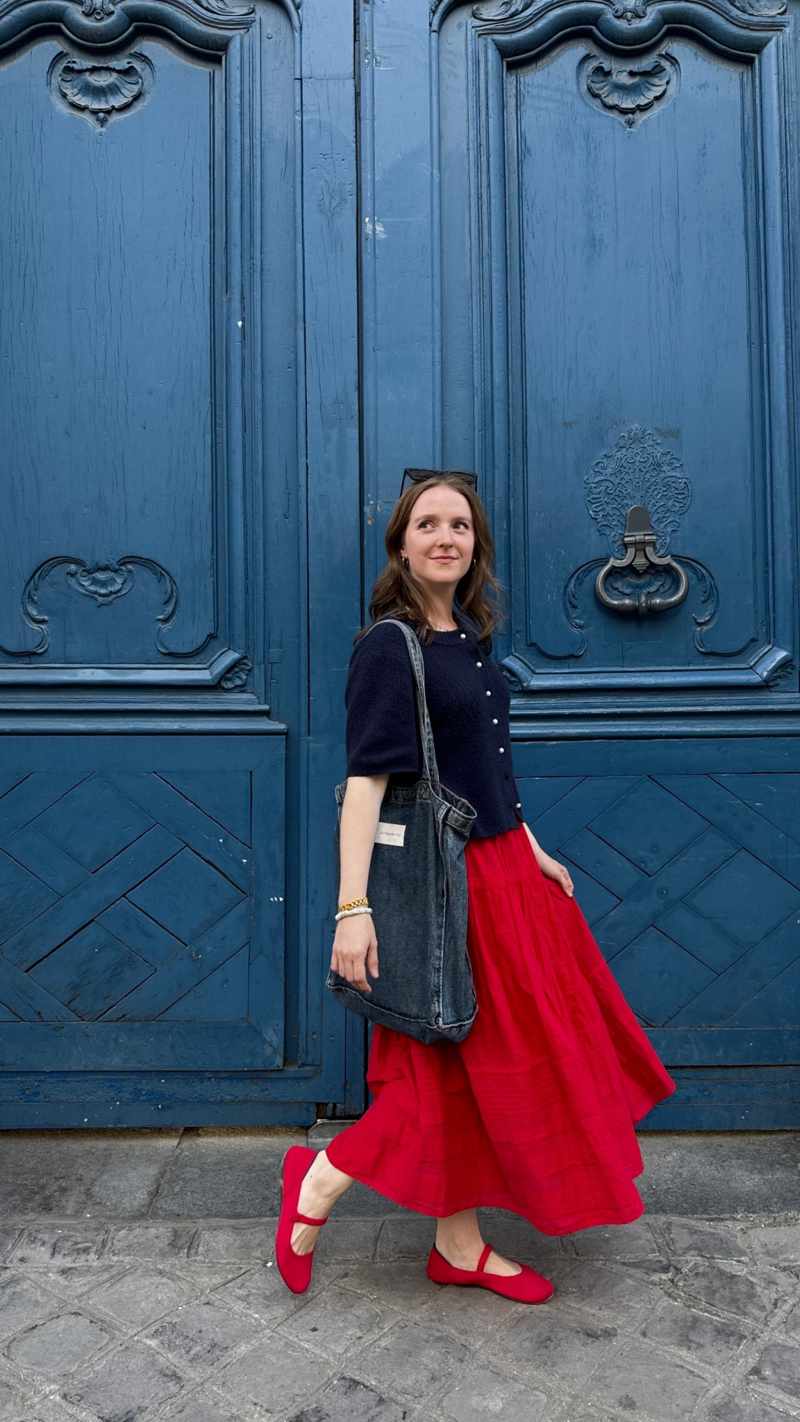 Paris ootd. Xs petite elastic lined skirt. Cardigan is merino blend. Wearing xs runs large. Use code AFKATHLEEN for 15% + 15% off

#LTKSaleAlert