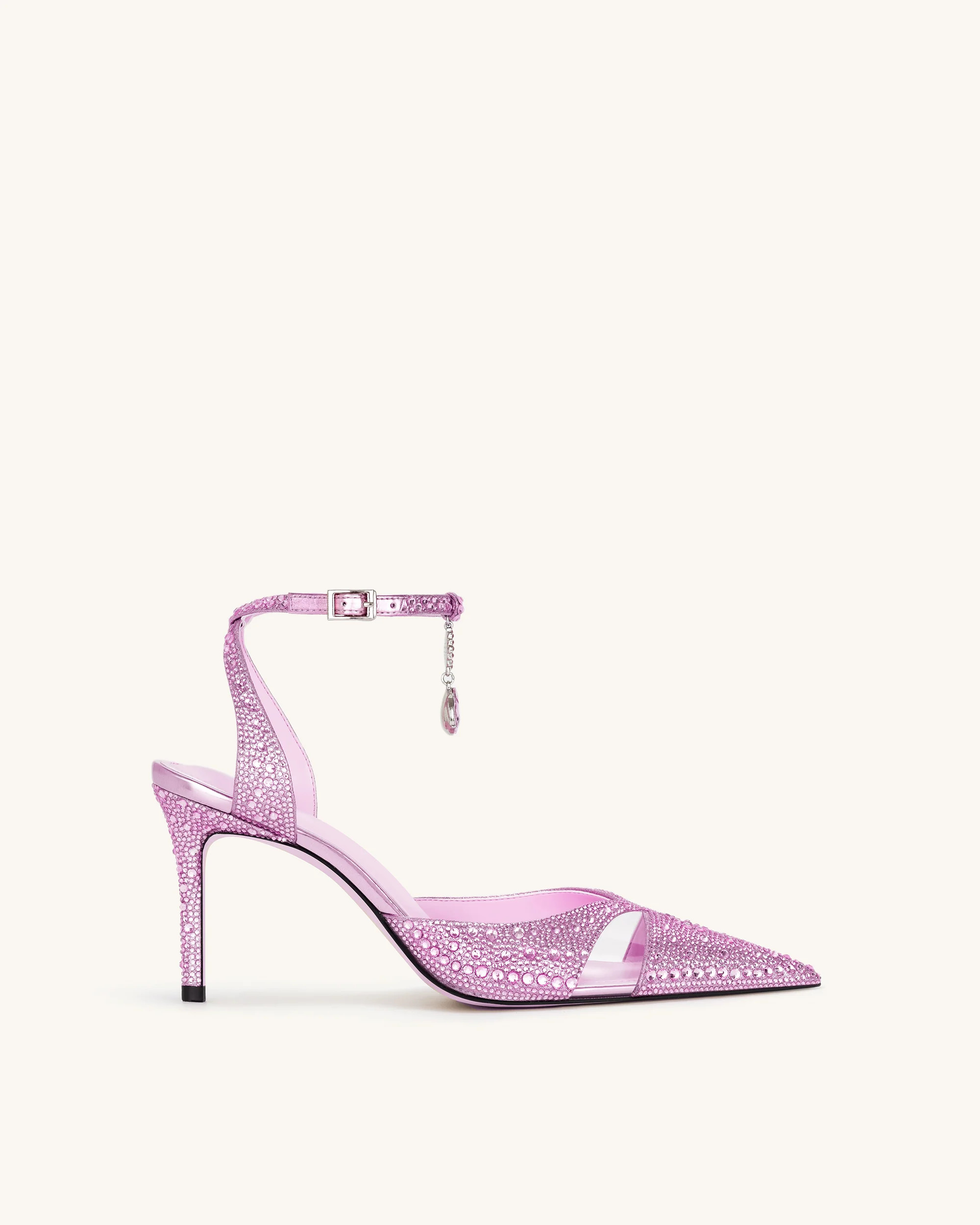 Haidi Artificial Crystal Pumps - Pink | JW PEI US