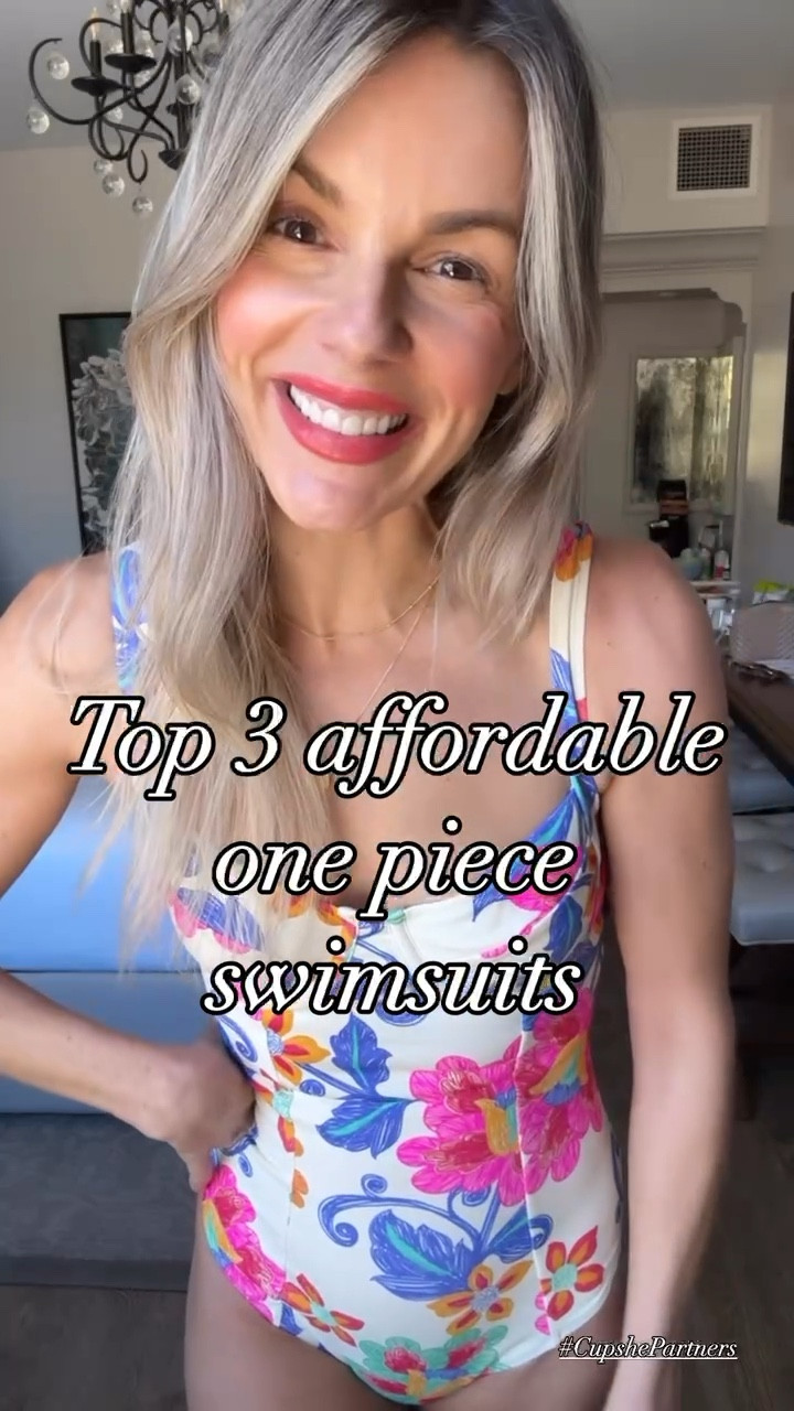 My top 3 affordable one piece swimsuits from Cupshe! The first one is so flattering and fits like shape wear. Paired with an easy coverup! The second is a best seller - you are going to be obsessed. The third can be worn in two ways and is so sexy. Doubles as bodysuit to wear with a skirt or pants to dinner! I’m wearing a size small in all of these which is my normal size so I say they’re true to size! If you look through my LTK, you’ll see a bunch of other posts where I’m wearing Cupshe swimsuits. Check those out as well because all their suits are affordable AND you can use my code LOVEALI15 for 15% off $70 USD+ and code LOVEALI20  for 20% off $109 USD+ on @cupshe’s site!

 #Cupshe #CupshePartners

#LTKSaleAlert #LTKFindsUnder100 #LTKSwim