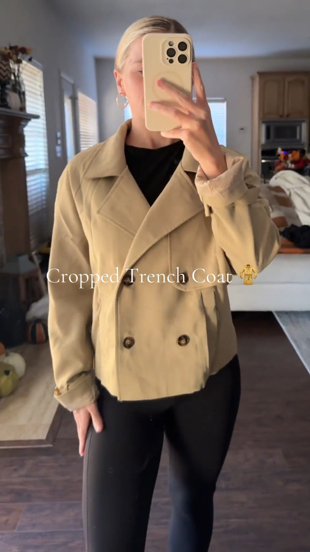 Luvania cropped trench coat!! 

#LTKStyleTip 

#LTKSaleAlert #LTKWorkwear