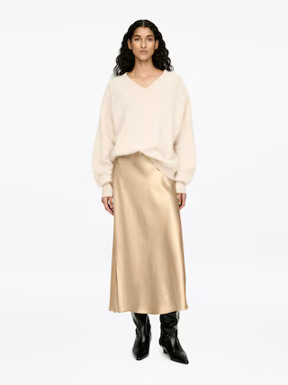 Satin Skirt – Beige – Women – ARKET GB | Arket UK