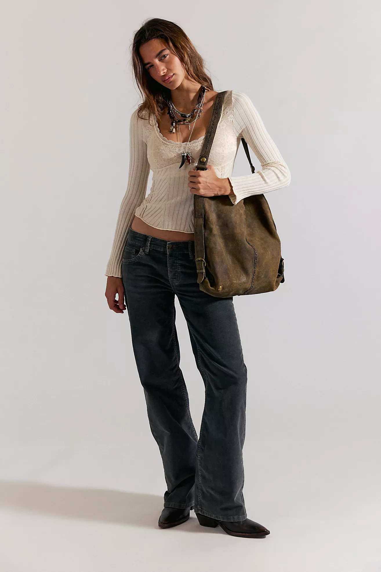 We The Free Tennessee Low-Rise Corduroy Boyfriend Jeans | Free People (Global - UK&FR Excluded)
