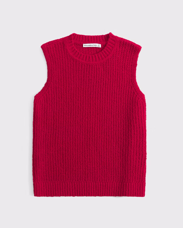 Women's Textural Crew Sweater Shell Tank | Women's Tops | Abercrombie.com | Abercrombie & Fitch (US)