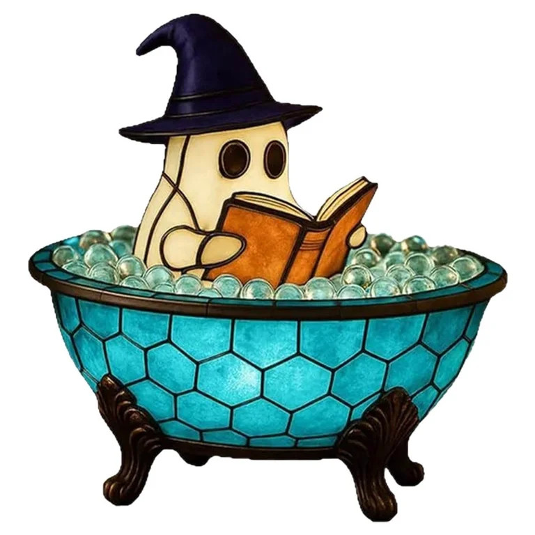 Halloween Ghost Bubble Bath Lamp, Cute Bathtub Ghost Night Lights For Halloween Decor, Reading Bo... | Walmart (US)