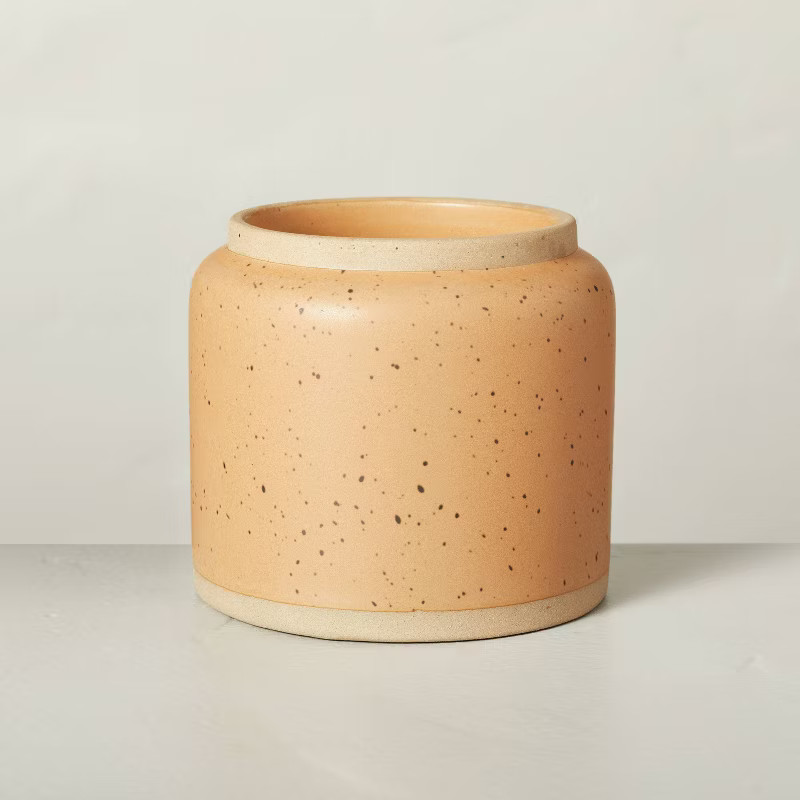 Salted Honey Speckled Ceramic Candle Tan- Hearth & Hand™ with Magnolia | Target