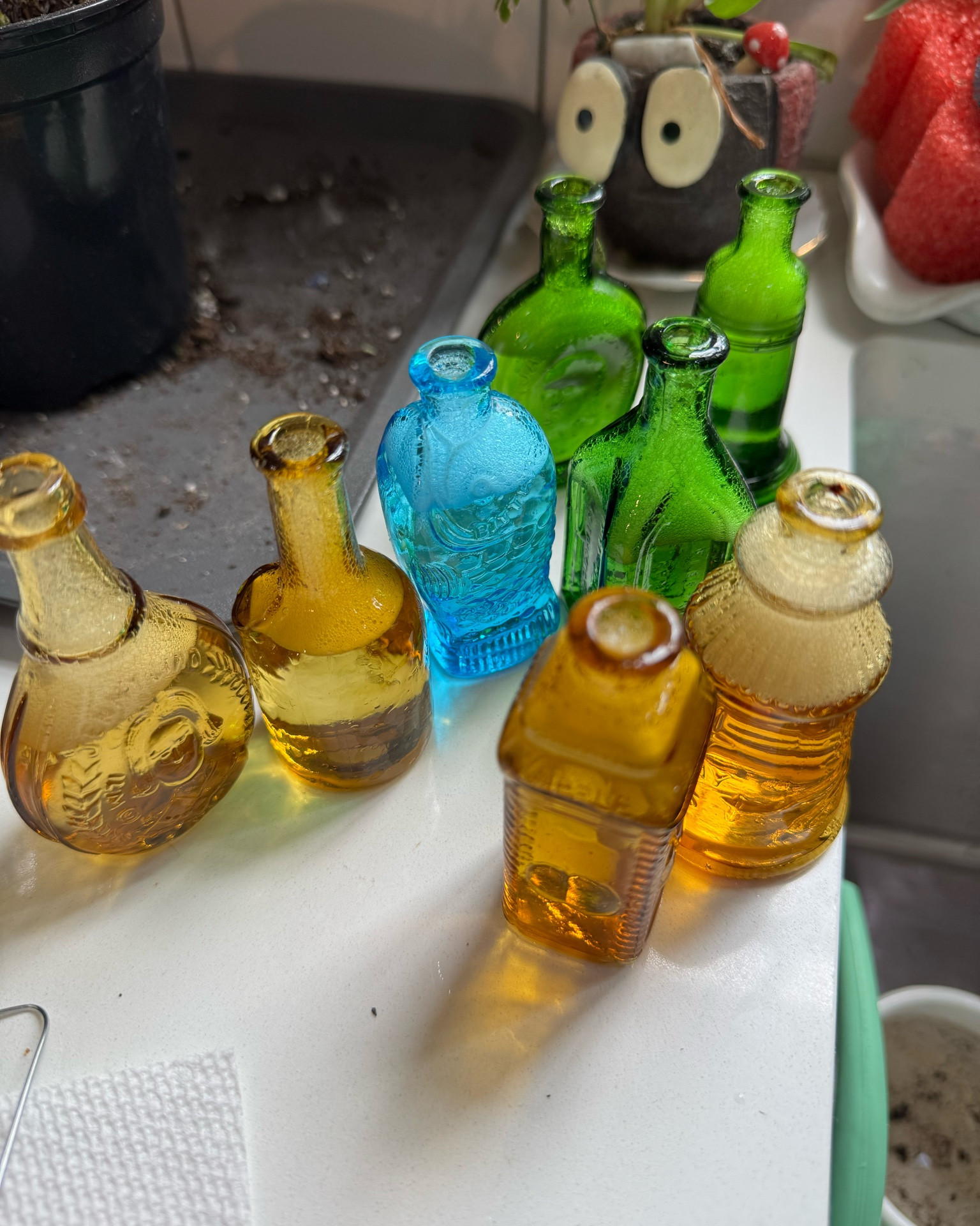 From my Instagram reel, vintage mini bitters bottles 💚

#LTKHome