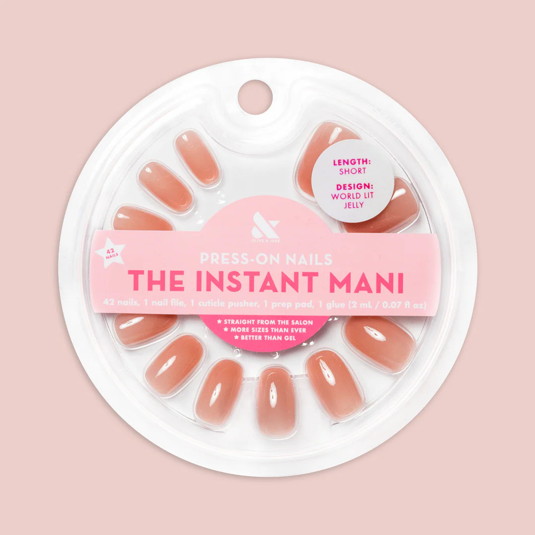 World Lit Jelly - Press-On | Short | Round | Olive & June