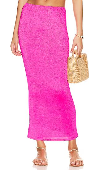 Mimi Maxi Skirt in Milano Pink | Revolve Clothing (Global)