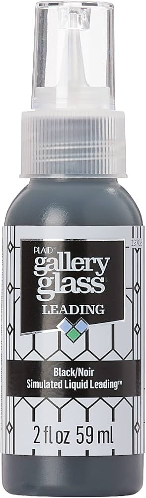 Gallery Glass, Black Liquid 2 fl oz Leading Perfect for Stained Glass DIY Paint Projects, 19702 | Amazon (US)