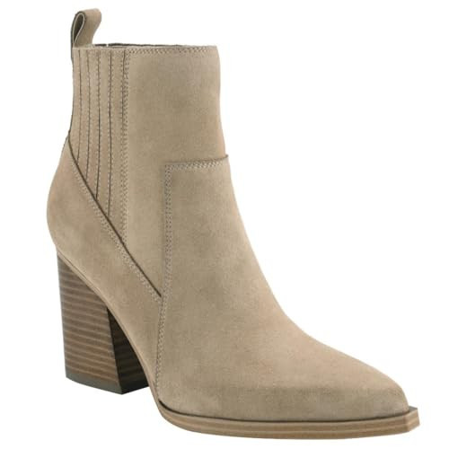 Marc Fisher Women's Marela Bootie, Dark Natural Suede 120, 9.5 | Amazon (US)