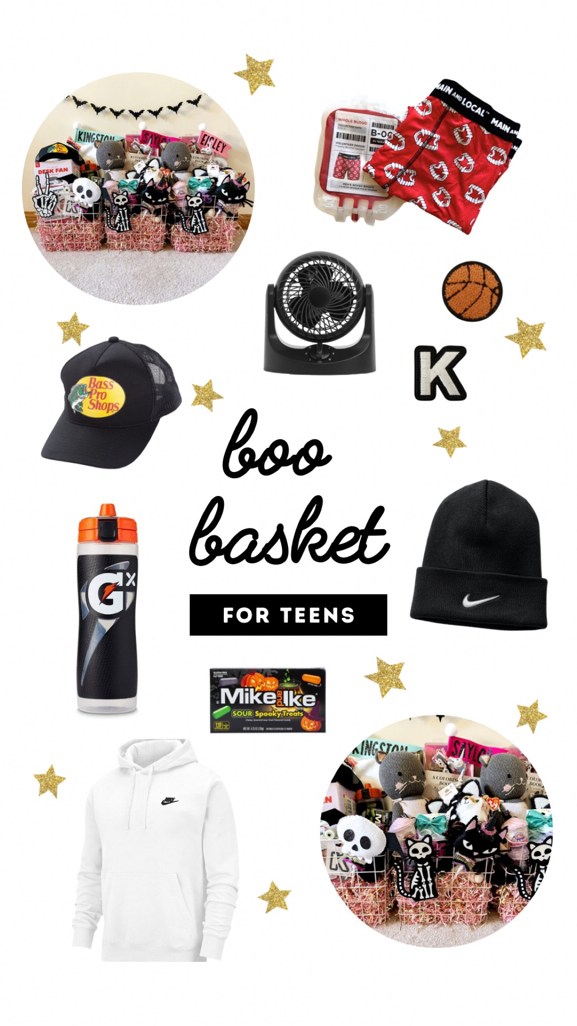 Halloween basket ideas for teen boys! 

#boobasket #halloween #halloweenbasket #mainandlocal #gatorade #nike #bassbroshops #blackandwhite #amazon #target #walmart #kohls

#LTKSeasonal #LTKMens #LTKHalloween