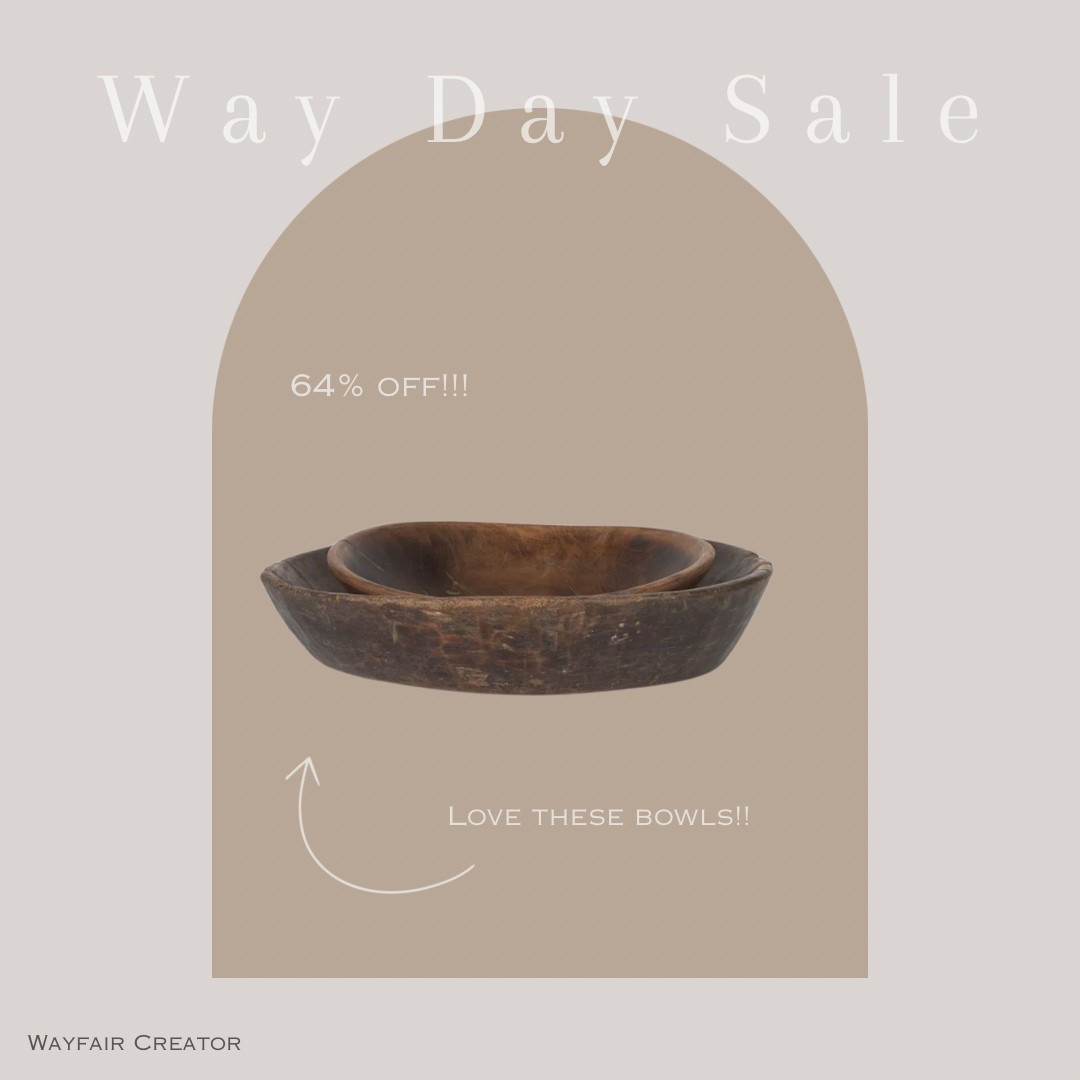 Wood bowls, decorative bowls, home decor, organic modern 


#wayfaircreator #wayday #wayfair 

#LTKHome #LTKSaleAlert