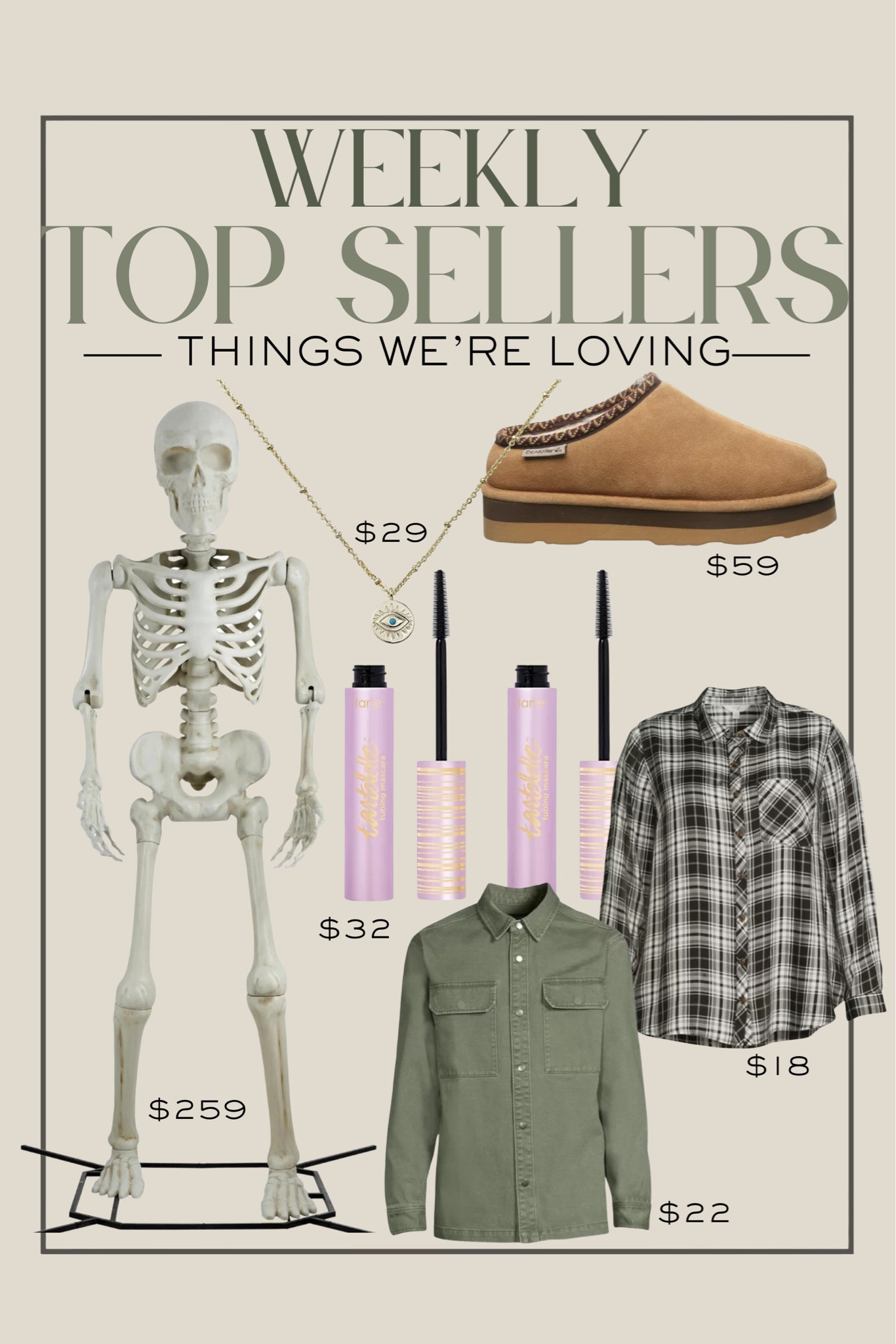 It’s flannel and UGG season!! Here are our weekly favorites from last week! 

Weekly favorites, flannel, Halloween skeleton, ugg slippers, fall flannel, bestsellers, top finds, Walmart skeleton, Halloween yard decoration 



#LTKhome #LTKHalloween #LTKstyletip