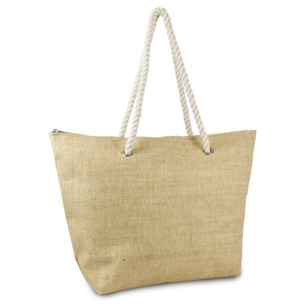 Magid Women's Straw Beach Tote Bag with Rope Handle | Walmart (US)